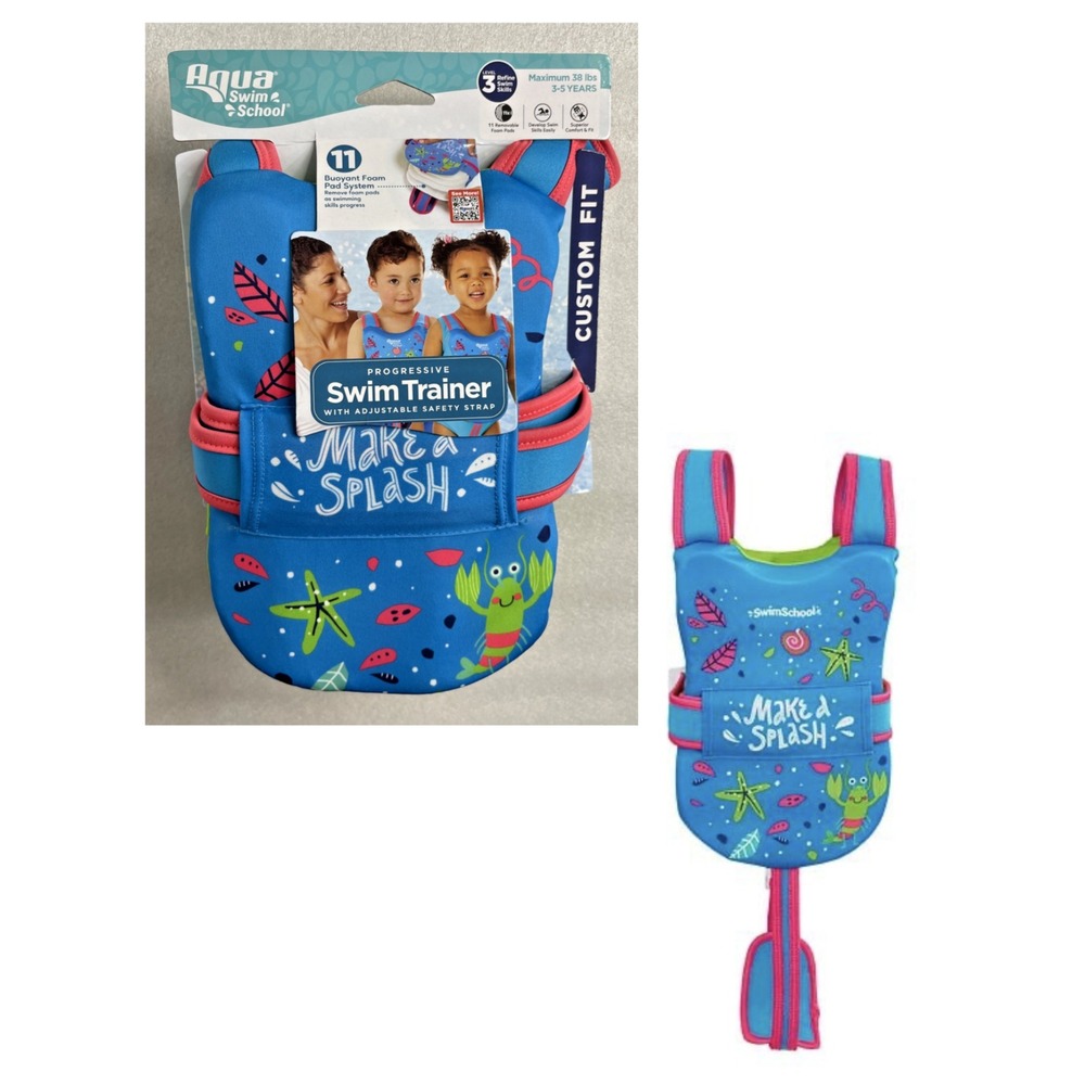 Aqua Swim‎ School Progressive Swim Trainer w/ Adjustable Strap 3-5 Years Level 3